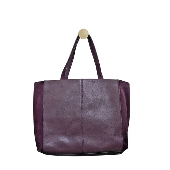 KATE SPADE Roselyn Hunts Burgundy Leather Tote Goat & Cowhide Feminine Corpcore - Picture 2 of 15